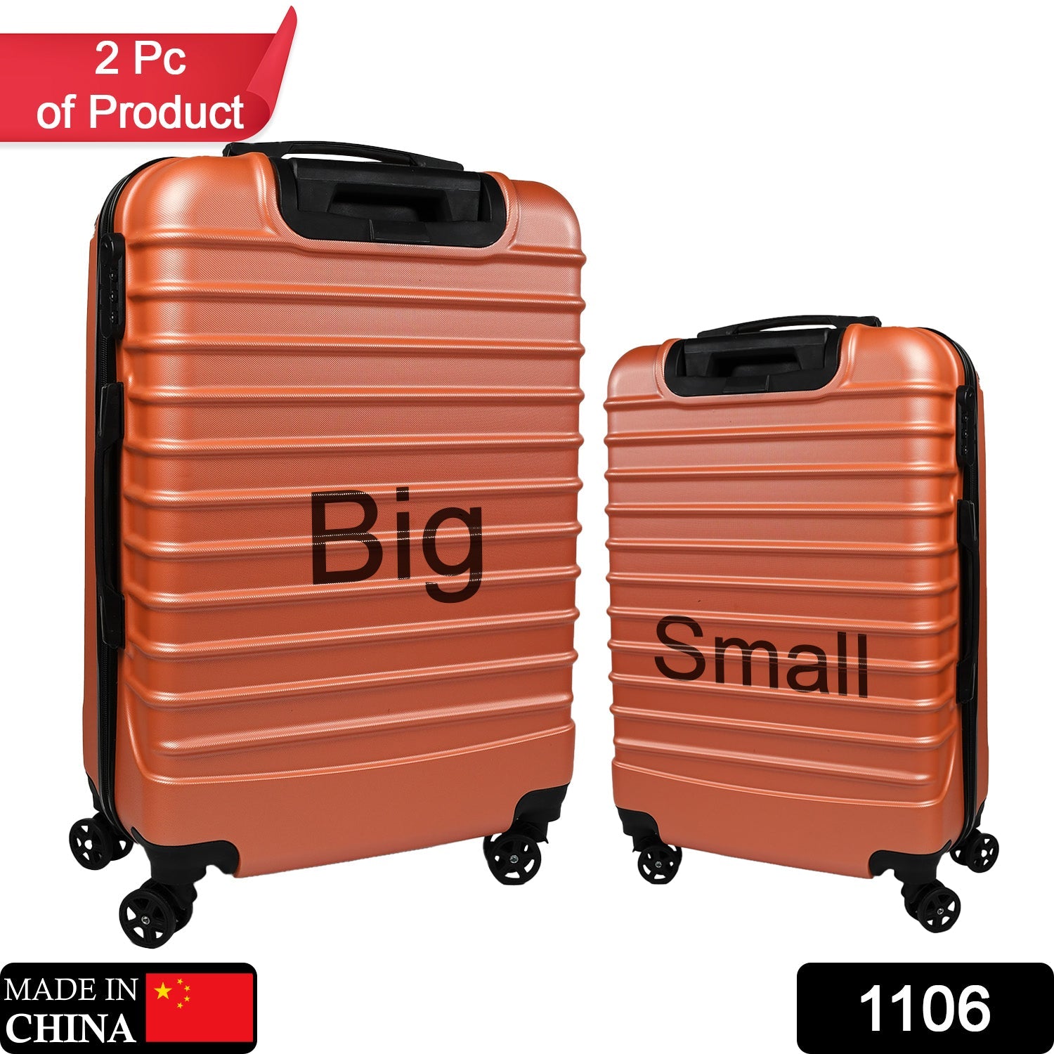 1106 Luxury Traveling bag 4 Spiner Wheel Trolley Bag Large Bag Store Extra Luggage In Bag For Traveling Use Large Bag ( Set of 2 Pc ) DeoDap 1106 Luxury Traveling bag 4 Spiner Wheel Trolley Bag Large Bag Store Extra Luggage In Bag For Traveling Use Large Bag ( Set of 2 Pc ) DeoDap